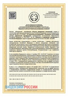 Приложение к сертификату для ИП Навля Сертификат СТО 03.080.02033720.1-2020